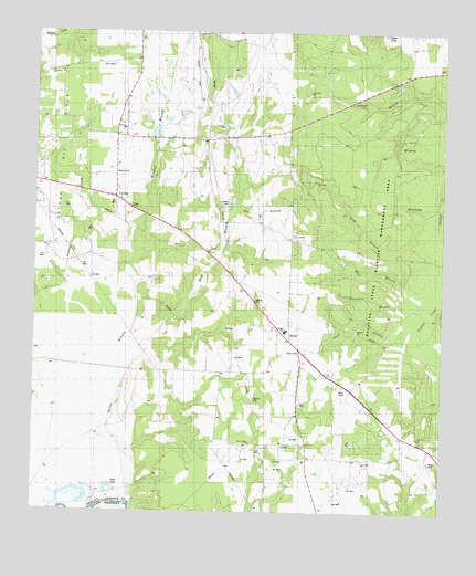 Cayuga, TX USGS Topographic Map