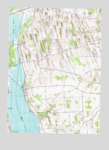 Cayuga, NY USGS Topographic Map