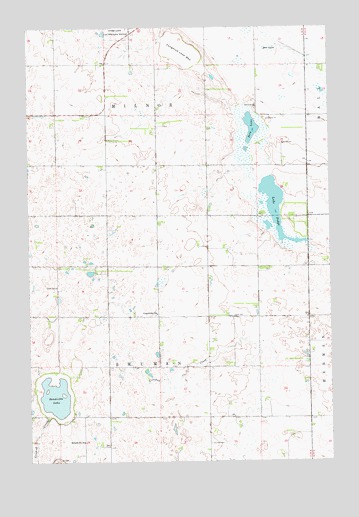 Cayuga NW, ND USGS Topographic Map