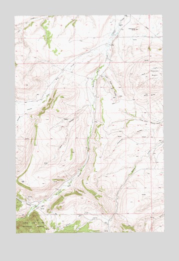 Cayuse Basin, MT USGS Topographic Map