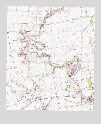 Cedar Bend, TX USGS Topographic Map