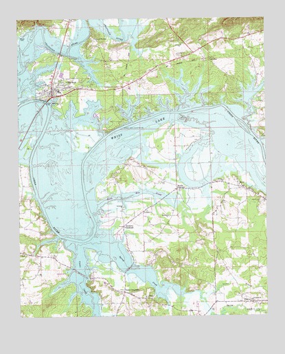 Cedar Bluff, AL USGS Topographic Map