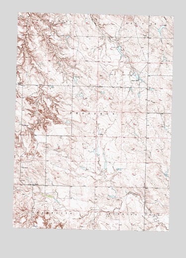 Cedar Butte NE, SD USGS Topographic Map