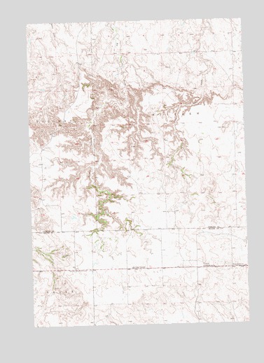 Cedar Canyon, SD USGS Topographic Map