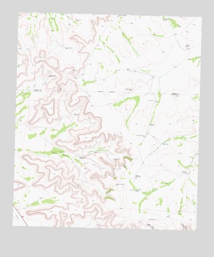 Cedar Canyon, TX USGS Topographic Map
