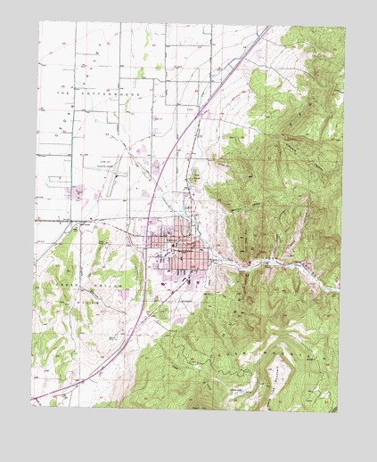 Cedar City, UT USGS Topographic Map
