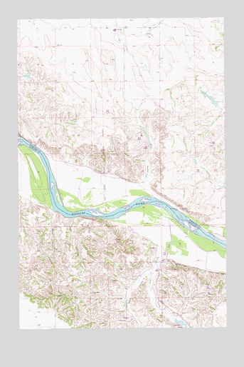 Cedar Coulee, MT USGS Topographic Map