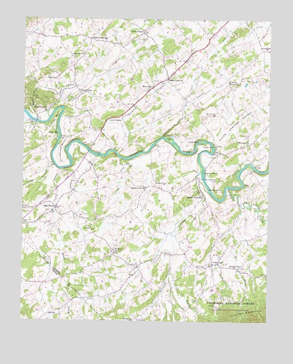 Cedar Creek, TN USGS Topographic Map