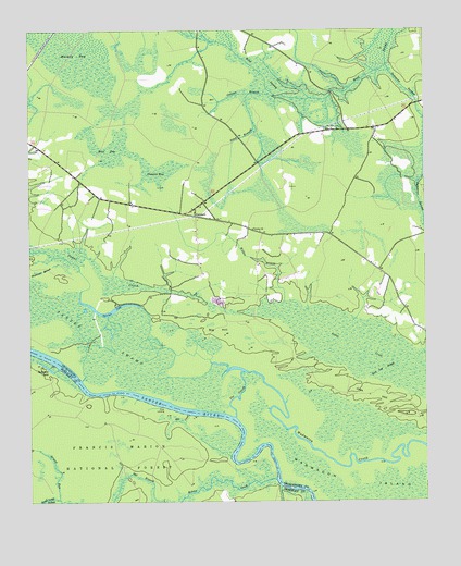 Cedar Creek, SC USGS Topographic Map