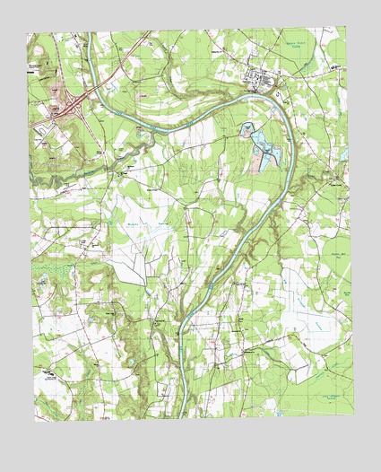 Cedar Creek, NC USGS Topographic Map