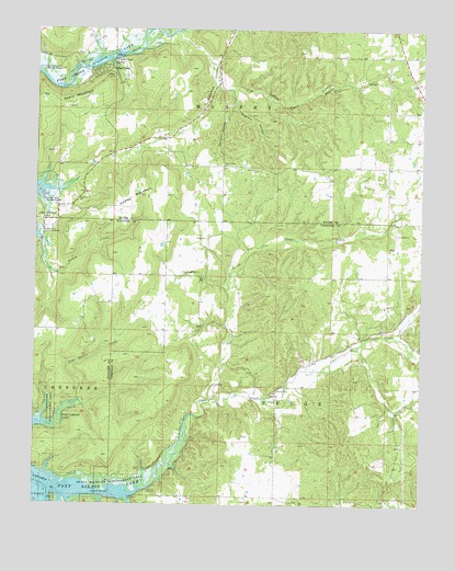 Cedar Crest, OK USGS Topographic Map