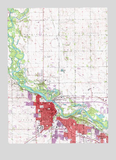 Cedar Falls, IA USGS Topographic Map