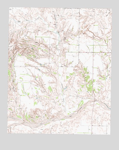 Abra, TX USGS Topographic Map