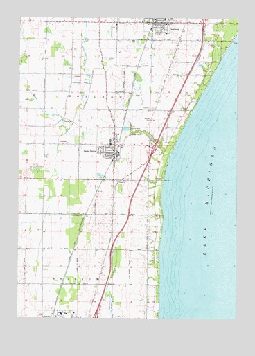 Cedar Grove, WI USGS Topographic Map