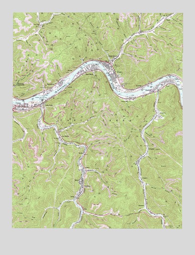 Cedar Grove, WV USGS Topographic Map