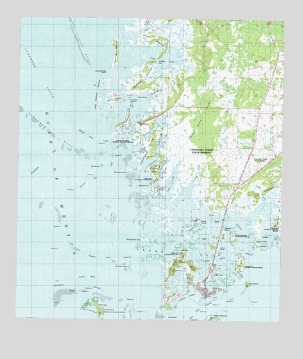 Cedar Key, FL USGS Topographic Map