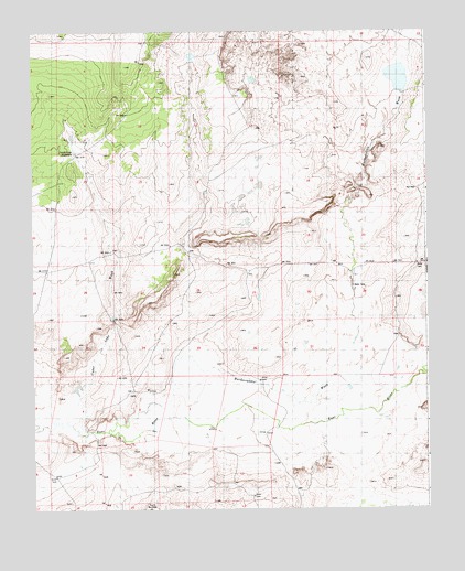 Cedar Lake Wash, AZ USGS Topographic Map