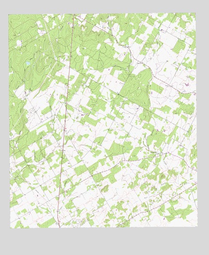 Alum, TX USGS Topographic Map