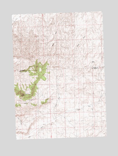 Cedar Mountain, WY USGS Topographic Map