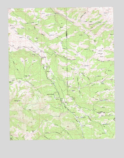 Cedar Mountain, CA USGS Topographic Map