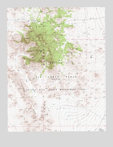 Cedar Pass, NV USGS Topographic Map