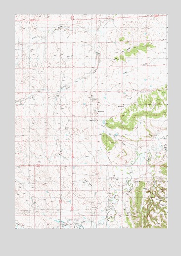 Cedar Ridge, WY USGS Topographic Map