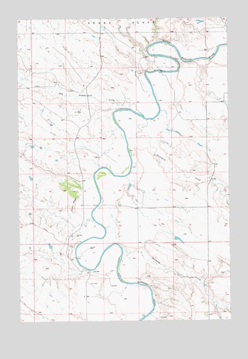 Cedar Ridge, ND USGS Topographic Map