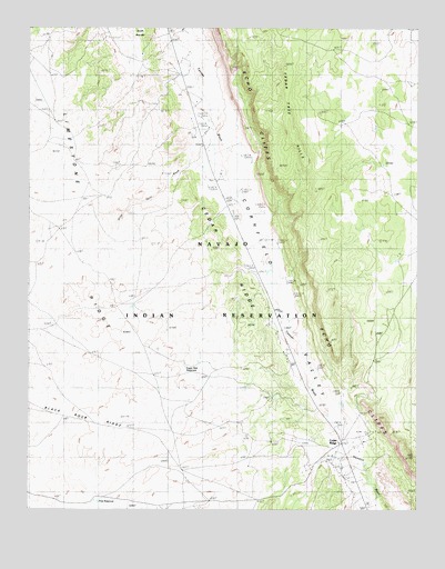 Cedar Ridge, AZ USGS Topographic Map