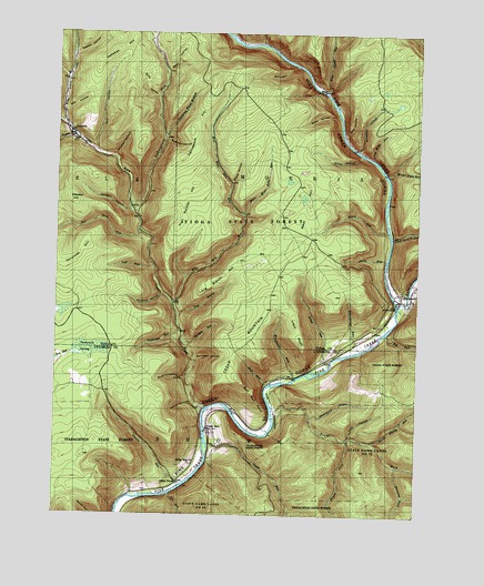 Cedar Run, PA USGS Topographic Map