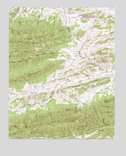 Cedar Springs, VA USGS Topographic Map