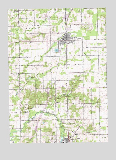 Cedar Springs, MI USGS Topographic Map