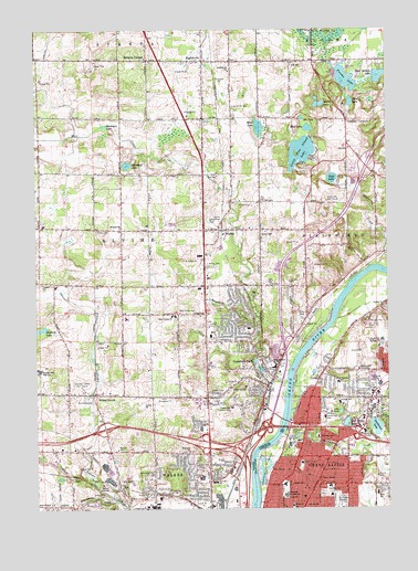 Cedar Springs SW, MI USGS Topographic Map