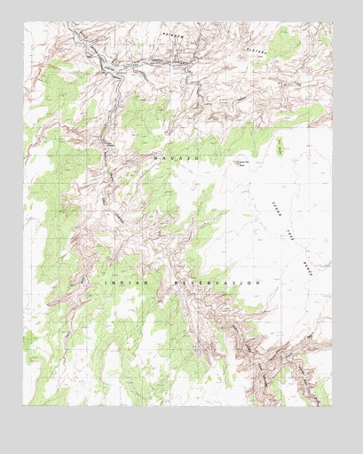 Cedar Tree Bench, AZ USGS Topographic Map