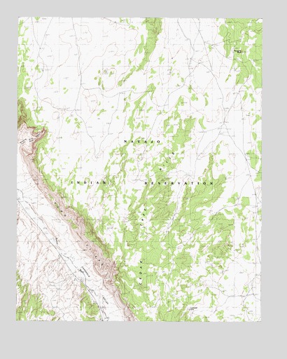Cedar Tree Hills, AZ USGS Topographic Map