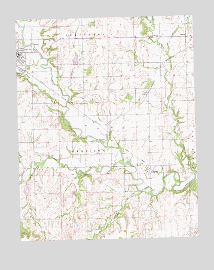 Cedar Vale East, KS USGS Topographic Map