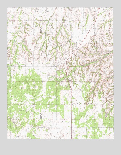 Cedardale, OK USGS Topographic Map