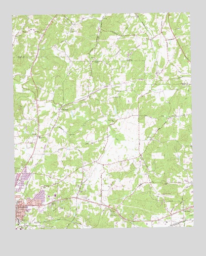Cedartown East, GA USGS Topographic Map