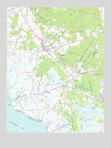 Cedarville, NJ USGS Topographic Map
