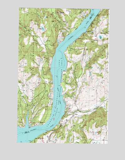 Cedonia, WA USGS Topographic Map