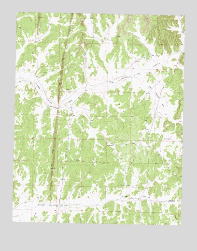 Cement Lake, NM USGS Topographic Map