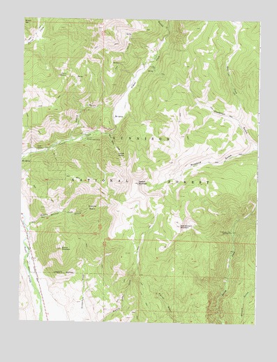Cement Mountain, CO USGS Topographic Map