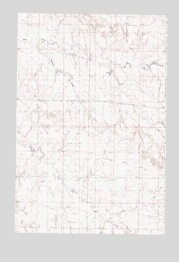 Cemetery Coulee, MT USGS Topographic Map