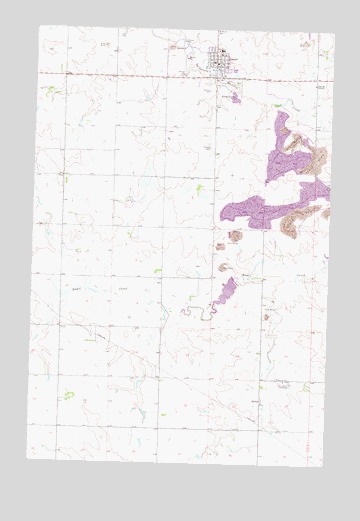 Center, ND USGS Topographic Map