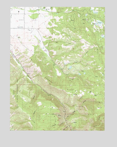 Center Creek, UT USGS Topographic Map