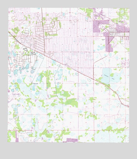 Alva SW, FL USGS Topographic Map