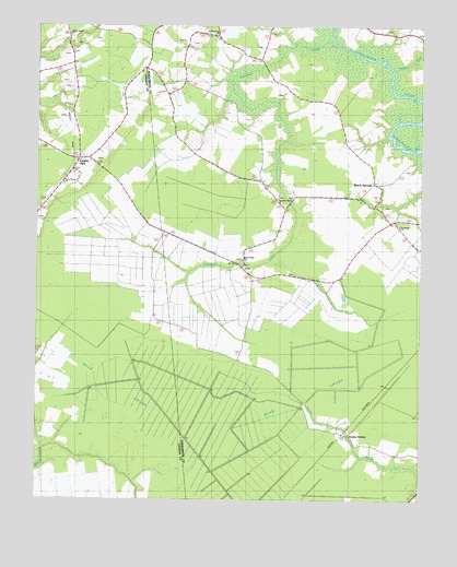 Center Hill, NC USGS Topographic Map
