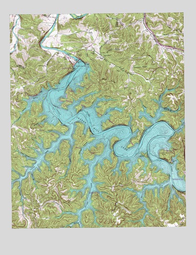 Center Hill Dam, TN USGS Topographic Map