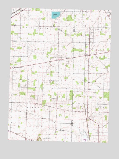 Alvada, OH USGS Topographic Map