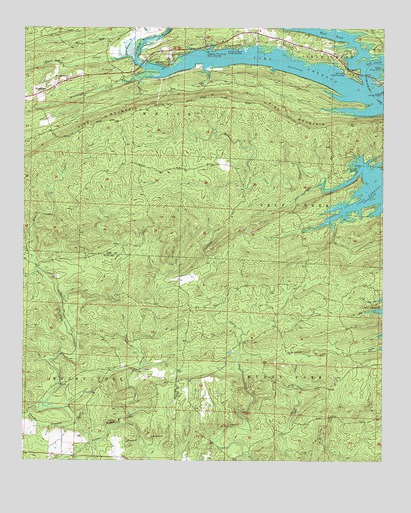 Center Point NE, AR USGS Topographic Map