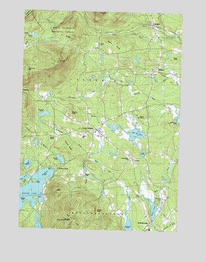 Center Sandwich, NH USGS Topographic Map